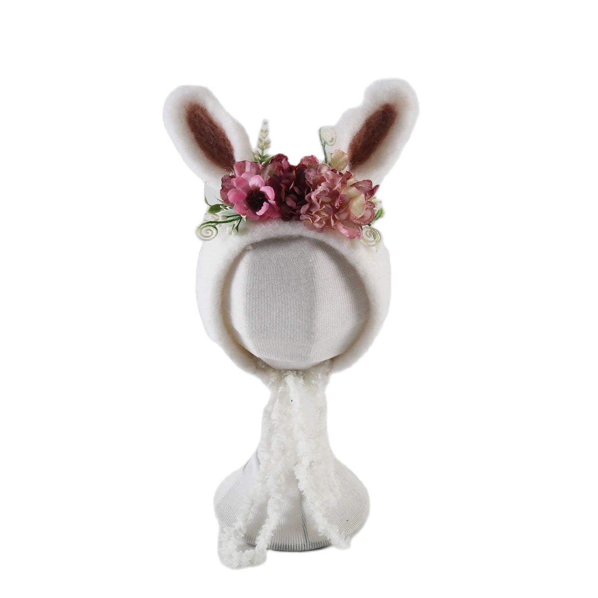 Newborn Wool Bunny and Deer Bonnets Photography Props