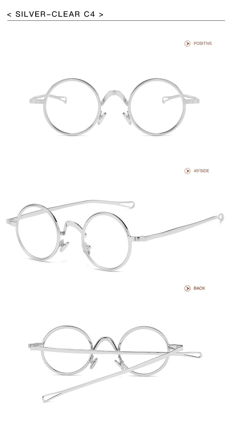 Frank's Round Metal Sunglasses UV400 Sun Glasses