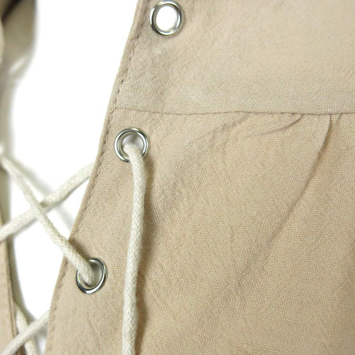 Men Tunic Shirts Viking Pirate Costume Gothic Clothes Drawstring Knight Cosplay Top