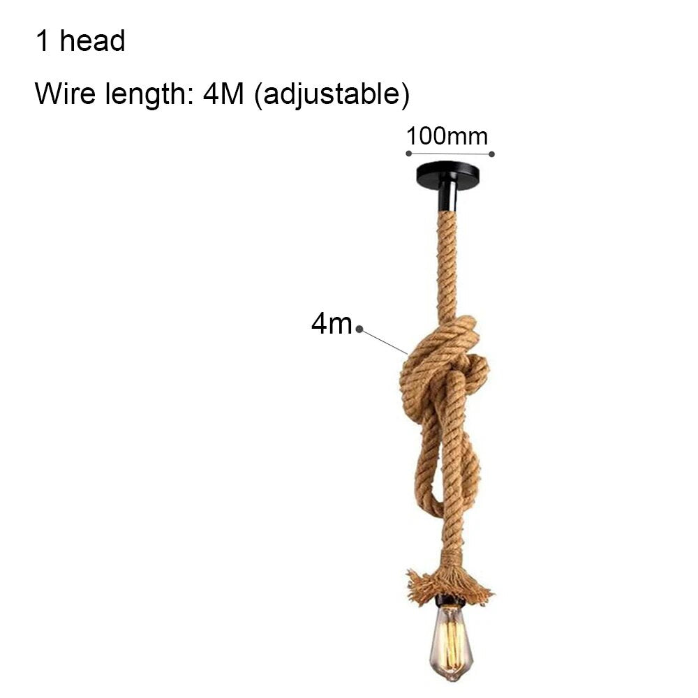 Pirate's Ship Hemp Rope Ceiling Pendant Light Chandeliers Spider Chandelier