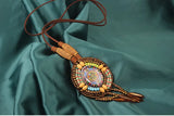 Handmade Beaded Leather Boho Necklaces