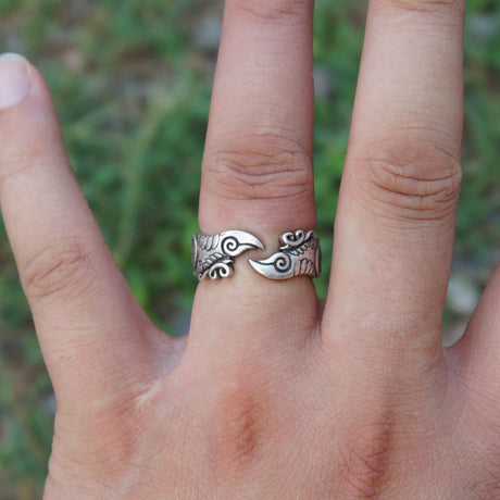 Odin's Ravens Rune Ring