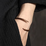 Hand Forged Solid Copper Cuff Bracelet