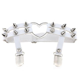 Studded Heart Thigh Garter