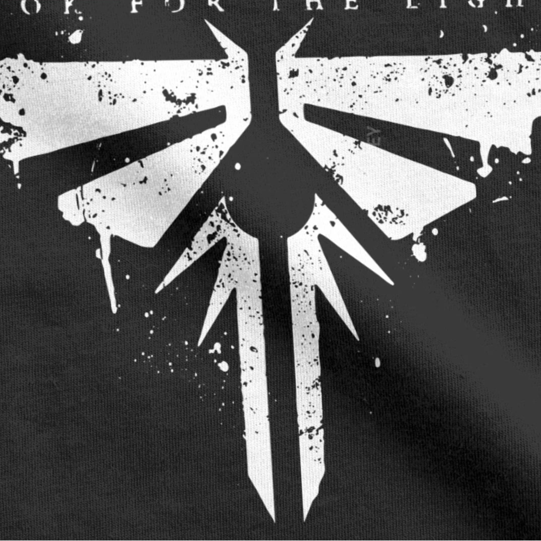 Men's Fireflies Last Of Us T-Shirt Ellie Joel Video Game 100% Cotton