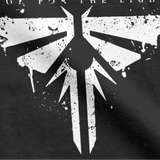 Men's Fireflies Last Of Us T-Shirt Ellie Joel Video Game 100% Cotton
