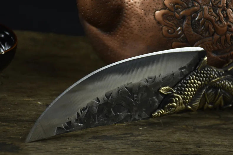 The Fisherman's Knife Steel Blade Handmade Forged Utility Boning Chef Cleaver