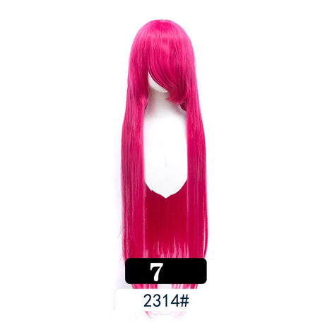 Extra Long Wavy or Straight Wigs with Full Bangs Heat Resistant.