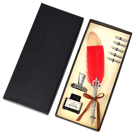 Calligraphy Feather Quill Fountain Pen Set Gift Box
