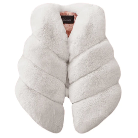 Baby Girls Faux Fur Vest Winter Outfits Kids Warm Sleeveless Coat Infant Toddler 6M-7Y Outerwear