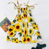 Summer Boho Girls Beach Dress 2 - 12 Years With Necklace Gift
