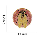 Art Nouveau Cicada Enamel