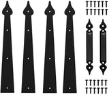 Steel Door Hardware Kit Decorative Carriage House Mounted Hinges Handles