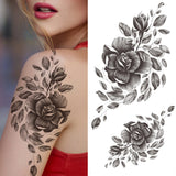 Large Peony Temporary Tattoos