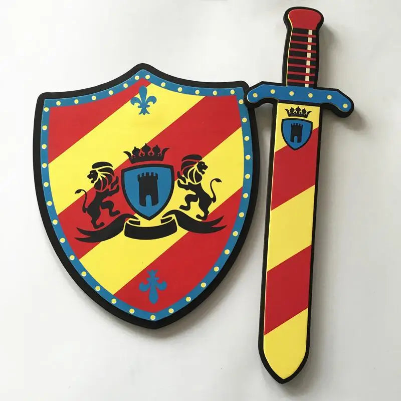 Medieval Sword & Shield Set Soft Children Cosplay