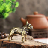 Copper Bulldog Figurine Tea Pets