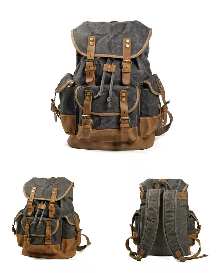 Waterproof Waxed Canvas Rucksack