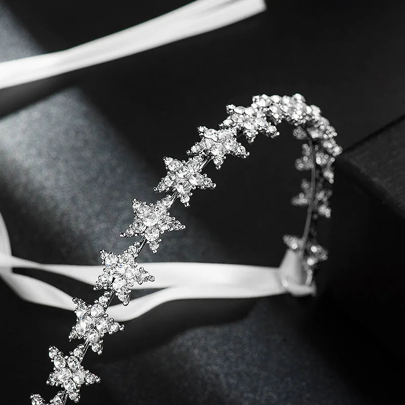 Christmas Pagent Crystal Star Hairband Tiara