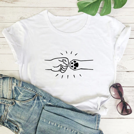 Fist Bump T-shirt Dogs Are The Best Friends