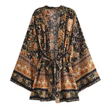 Boho Cover Ups Short Kimono