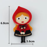 Little Red Riding Hood Acrylic Brooch