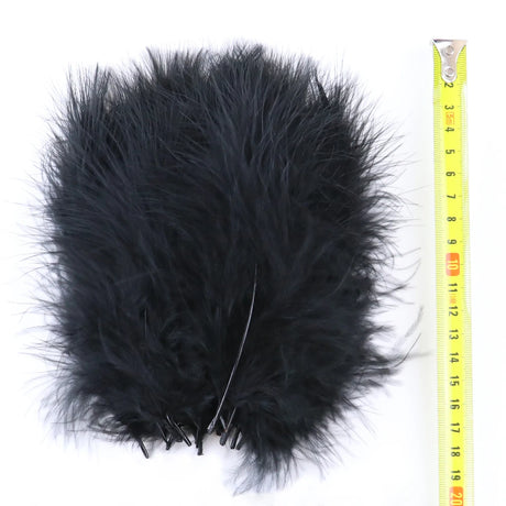 50/100 Pcs Black Goose Chicken Pheasant Feathers DIY Crafts