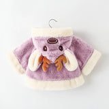 Christmas Deer Plush Baby Jacket