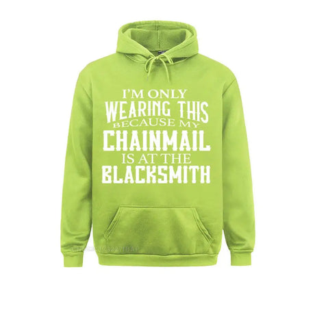 Chainmail is at the Blacksmith Ren Fair Men's Hoodie Sweatshirts