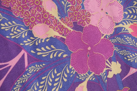 Elhiza's Purple Boho Long Kimono Robe Cover-up