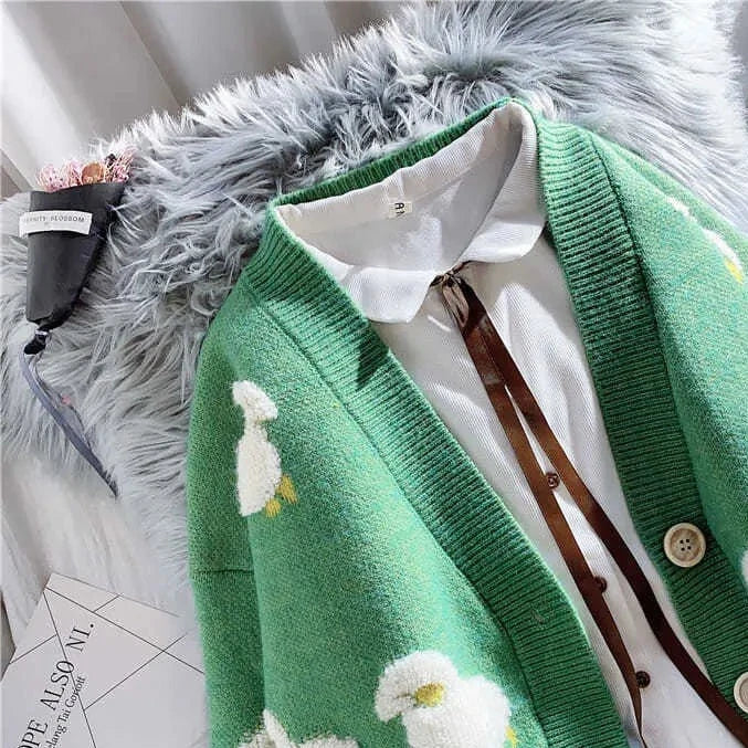 Fluffy Sheep Thick Sweater Cardigan