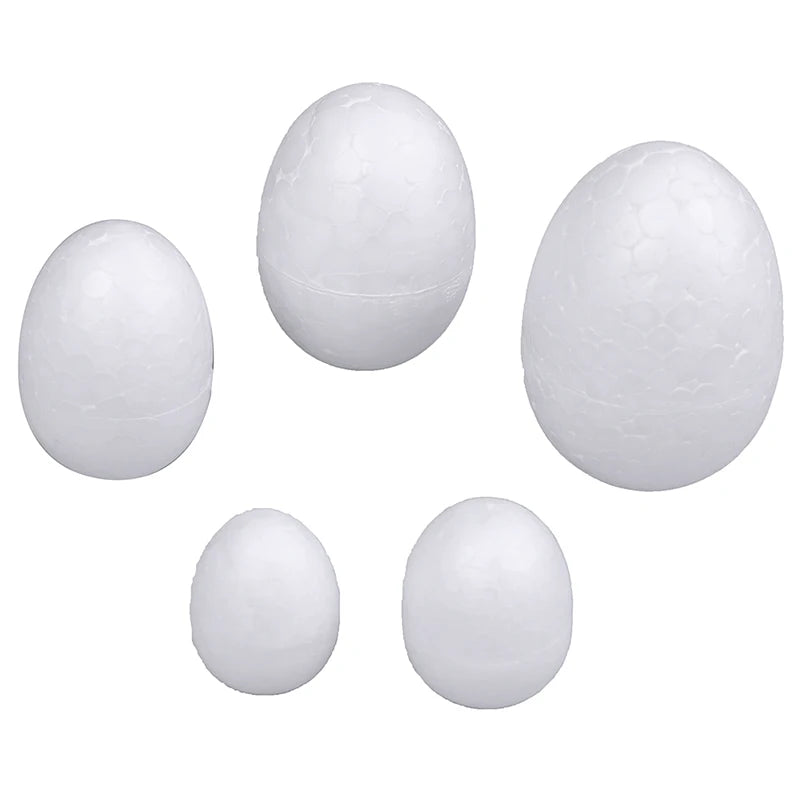 10Pcs 3/4/5/6/7cm DIY Styrofoam Easter Egg Foam Crafts DIY