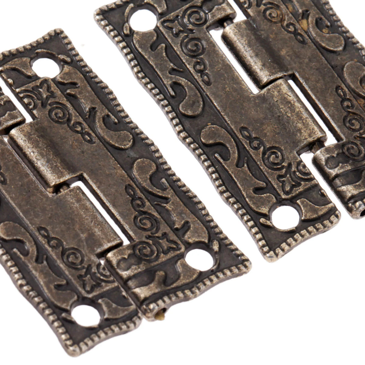 3pcs/set Antique Bronze Padlock Wood Box Latch Hasp Hinge Furniture Hardware