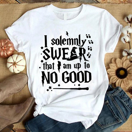 I Solemnly Swear That I Am Up To No Good T Shirt Book Quotes