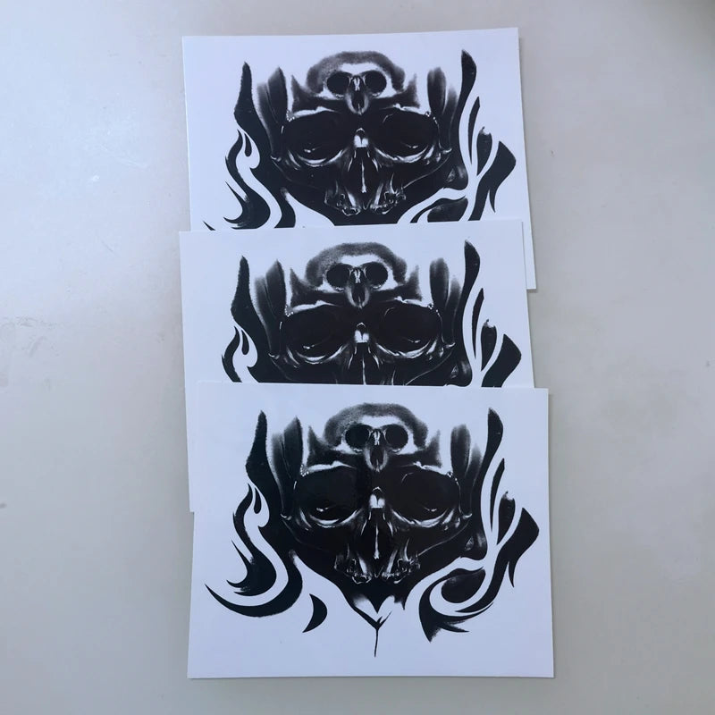 Black Owl Temporary Tattoo Hand Back Neck