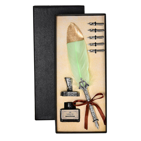 Calligraphy Feather Quill Fountain Pen Set Gift Box