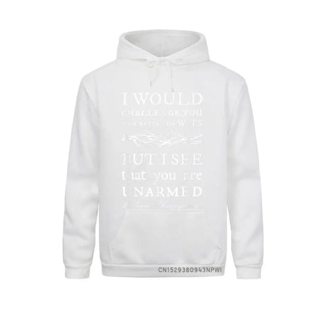 Battle Of Wits Shakespeare Quote Pullover Hoodies Sweatshirt