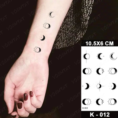 Small Simple Line Drawing Temporary Tattoos