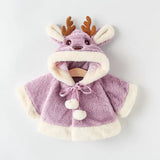 Christmas Deer Plush Baby Jacket