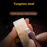 Tungsten Steel Stone Carving Hand Tools Set Chisel Set Woodworking Carving Tools