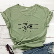 Fist Bump T-shirt Dogs Are The Best Friends