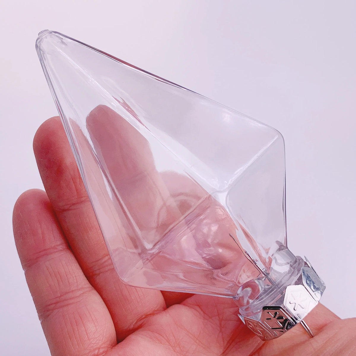 Twenty DIY Paintable Fillable Shatterproof Christmas Decoration Ornaments 115mm Plastic Diamond
