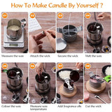 Candle Making Kit Pouring Pot Wicks Sticker DIY Candle Craft Tools