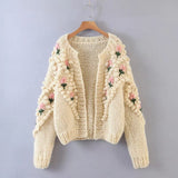 Nanna Pearl's Knitted Sweater Cardigan