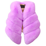 Baby Girls Faux Fur Vest Winter Outfits Kids Warm Sleeveless Coat Infant Toddler 6M-7Y Outerwear