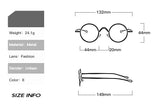 Frank's Round Metal Sunglasses UV400 Sun Glasses