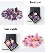 Natural Crystal Gift Sets Amethyst Clear Quartz Rose Quartz Gifts Box