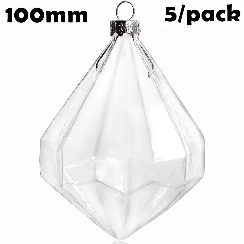 Five DIY Paintable Fillable Christmas Decoration Ornament 120*100mm Snowflake