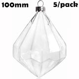 Five DIY Paintable Fillable Christmas Decoration Ornament 120*100mm Snowflake