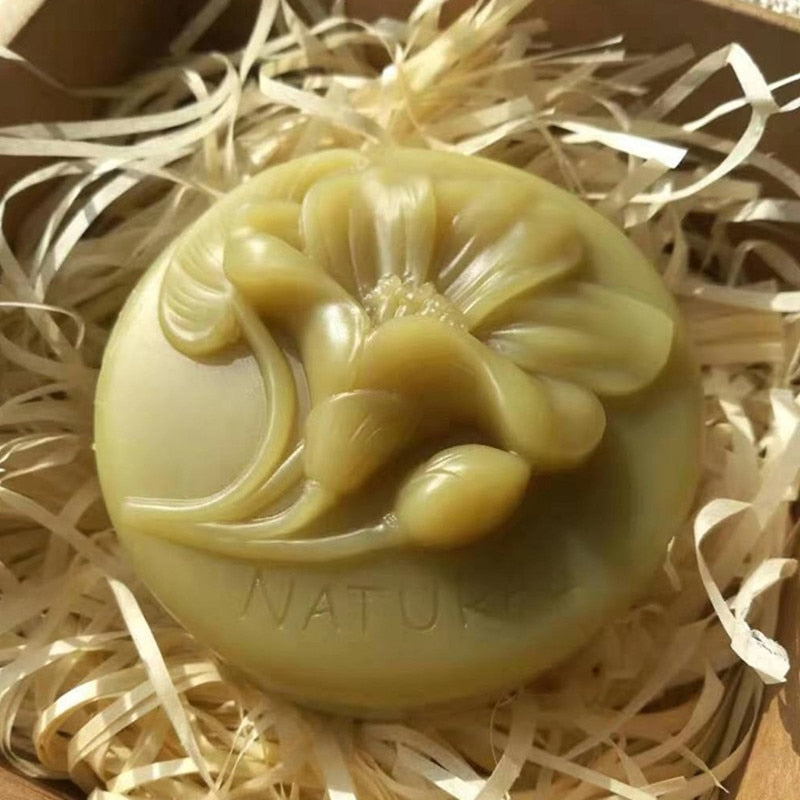 Round Lily Flower Silicone Soap Mould