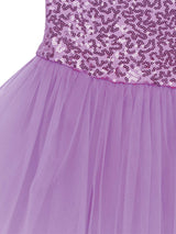 Girls Shiny Sequins Tutu Ballet Dance Dress Leotard Skate Wear Ballerina Fairy Party Costume